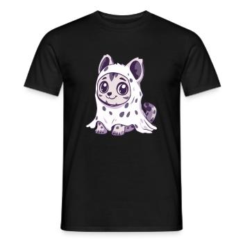 Hyène Halloween Drôle Fantôme - T-shirt homme - noir - Devant - AI Model Male 178 light (178cm)