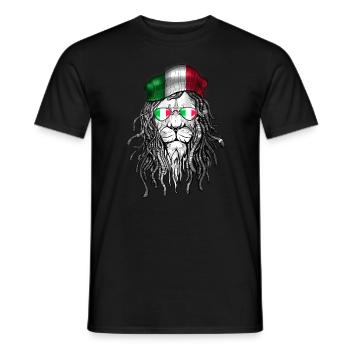 Italien Italian Italiener Löwe Italia Shirt - Männer T-Shirt - Schwarz - Vorne - AI Model Male 178 light (178cm)