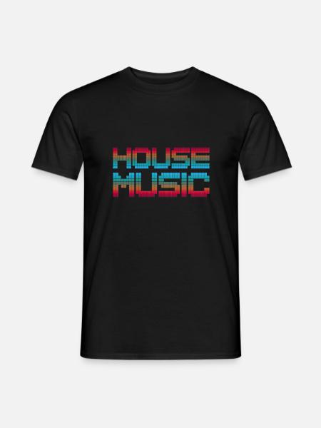 HOUSE Musik Tanzen Feiern - Männer T-Shirt - Schwarz
