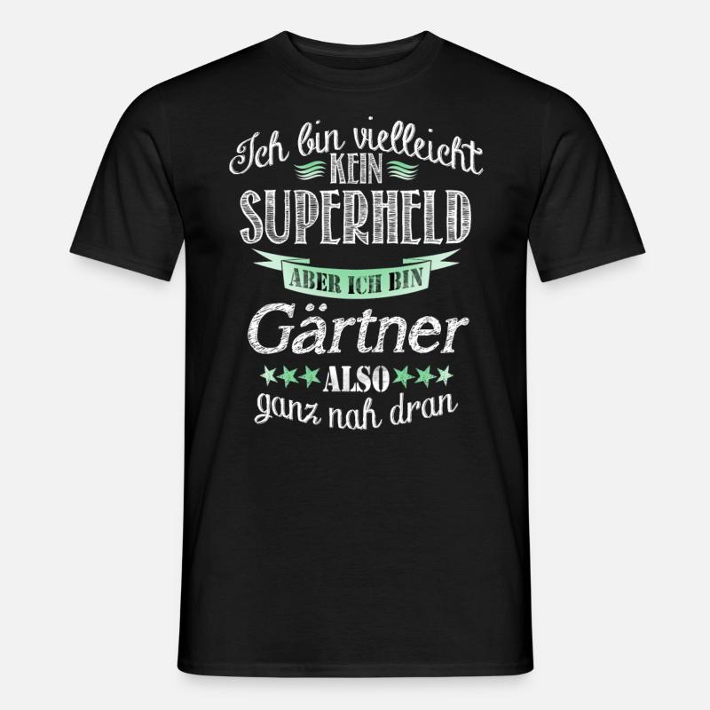 Gärtner - Männer T-Shirt - Schwarz