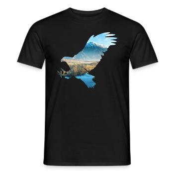 Koenig the Luefte Adler nature montagnes - T-shirt homme - noir - Devant - AI Model Male 178 light (178cm)