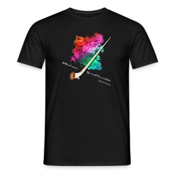 Alphorn - Männer T-Shirt - Schwarz - Vorne - AI Model Male 178 light (178cm)