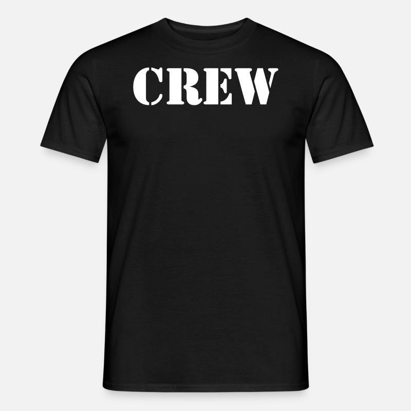 Crew - Männer T-Shirt - Schwarz