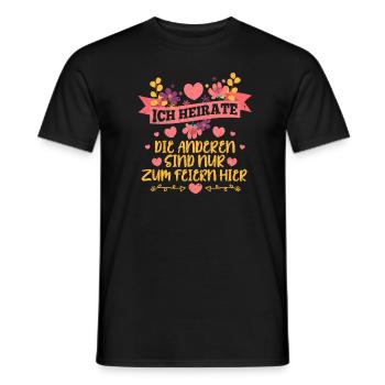 Junggesellinnenabschied - Männer T-Shirt - Schwarz - Vorne - AI Model Male 178 light (178cm)