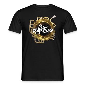 polka machine | blasmusik musikverein tuba bass - Männer T-Shirt - Schwarz - Vorne - AI Model Male 178 light (178cm)