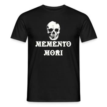Memento Mori Skull Skull Gothic - Men's T-Shirt - black - Front - AI Model Male 178 light (178cm)