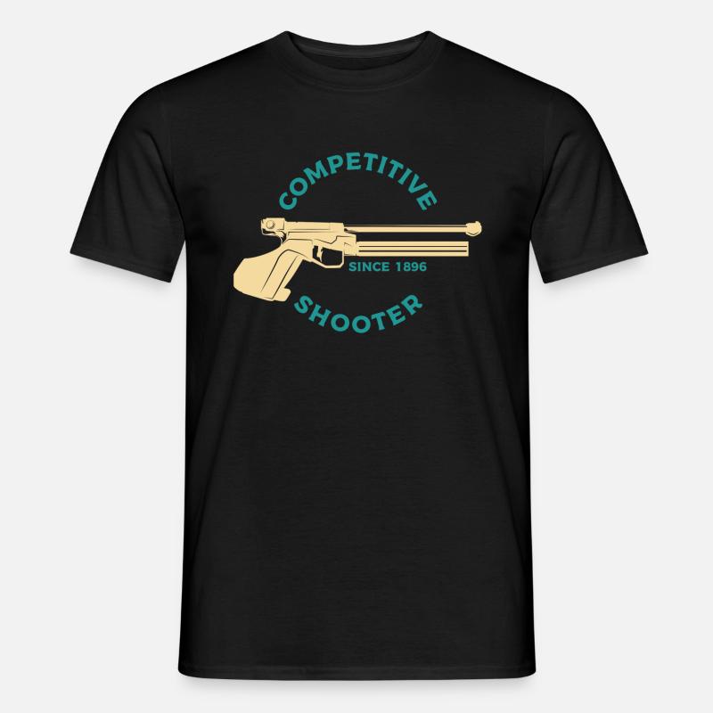 Schießsport - Männer T-Shirt - Schwarz