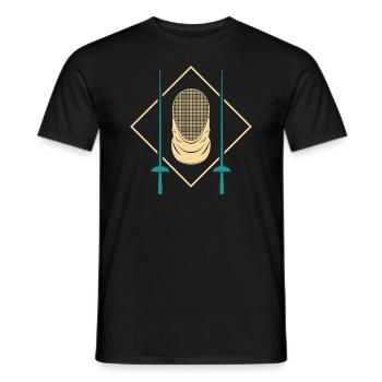 clôture - T-shirt homme - noir - Devant - AI Model Male 178 light (178cm)