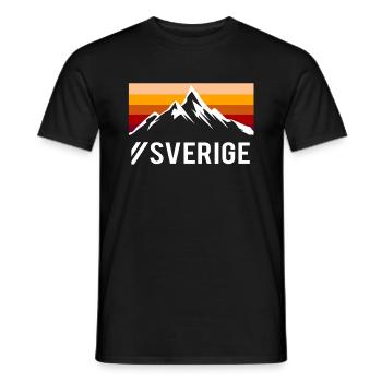 Cadeau des montagnes Sverige - T-shirt homme - noir - Devant - AI Model Male 178 light (178cm)