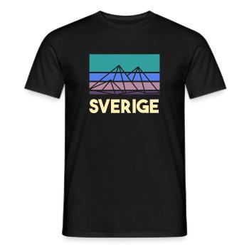 Suède - T-shirt homme - noir - Devant - AI Model Male 178 light (178cm)