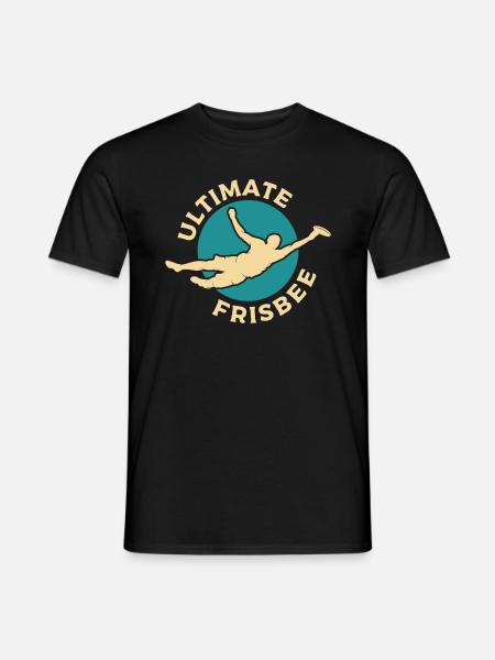 Frisbee ultimate catcher - Men's T-Shirt - black