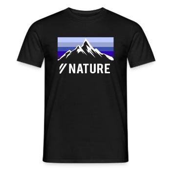 natur - Männer T-Shirt - Schwarz - Vorne - AI Model Male 178 light (178cm)