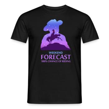 L'équitation avec passion - T-shirt homme - noir - Devant - AI Model Male 178 light (178cm)