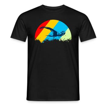 Natation - T-shirt homme - noir - Devant - AI Model Male 178 light (178cm)