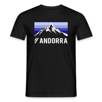 Andorra gebirge berge natur - Männer T-Shirt - Schwarz - Vorne - AI Model Male 178 light (178cm)