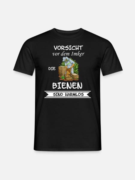 Vorsicht vor dem Imker - Männer T-Shirt - Schwarz