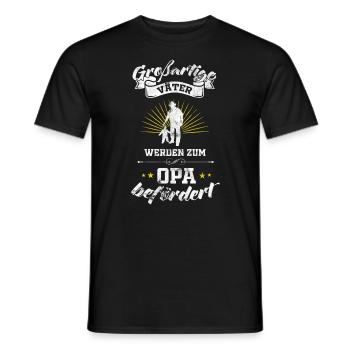Vater Opa Enkel Enkelkind - Männer T-Shirt - Schwarz - Vorne - AI Model Male 178 light (178cm)