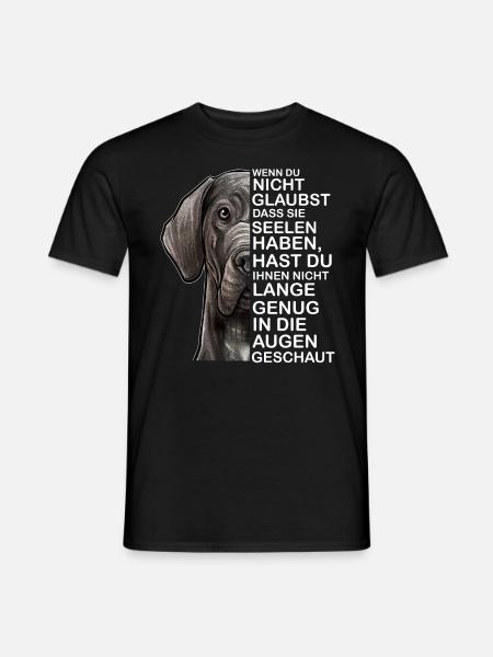 Great Dane soul - Men's T-Shirt - black