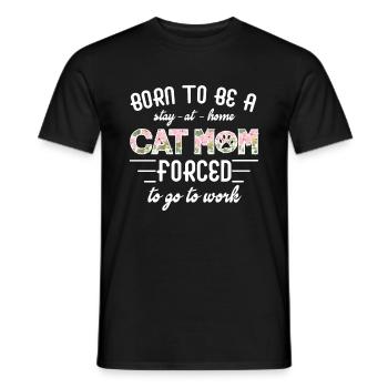 Cat kitty - Men's T-Shirt - black - Front - AI Model Male 178 light (178cm)