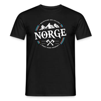 norge norwegen - Männer T-Shirt - Schwarz - Vorne - AI Model Male 178 light (178cm)