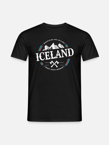 Iceland - Men's T-Shirt - black