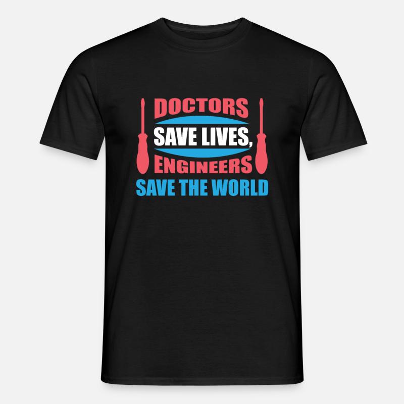 Engineer Engineering Gift - Men’s T-shirt - black