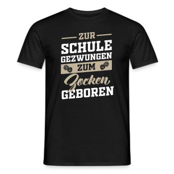 Étudiant gamer - T-shirt homme - noir - Devant - AI Model Male 178 light (178cm)