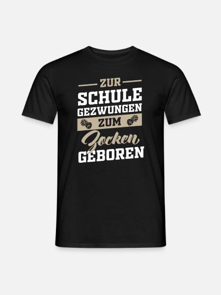 Gamer Schule Schüler - Männer T-Shirt - Schwarz