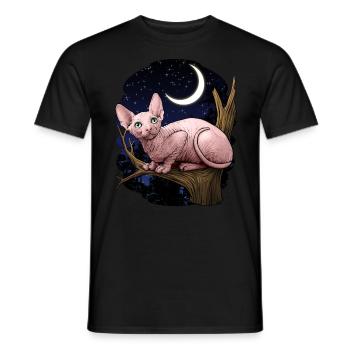 Sphynx - Men's T-Shirt - black - Front - AI Model Male 178 light (178cm)