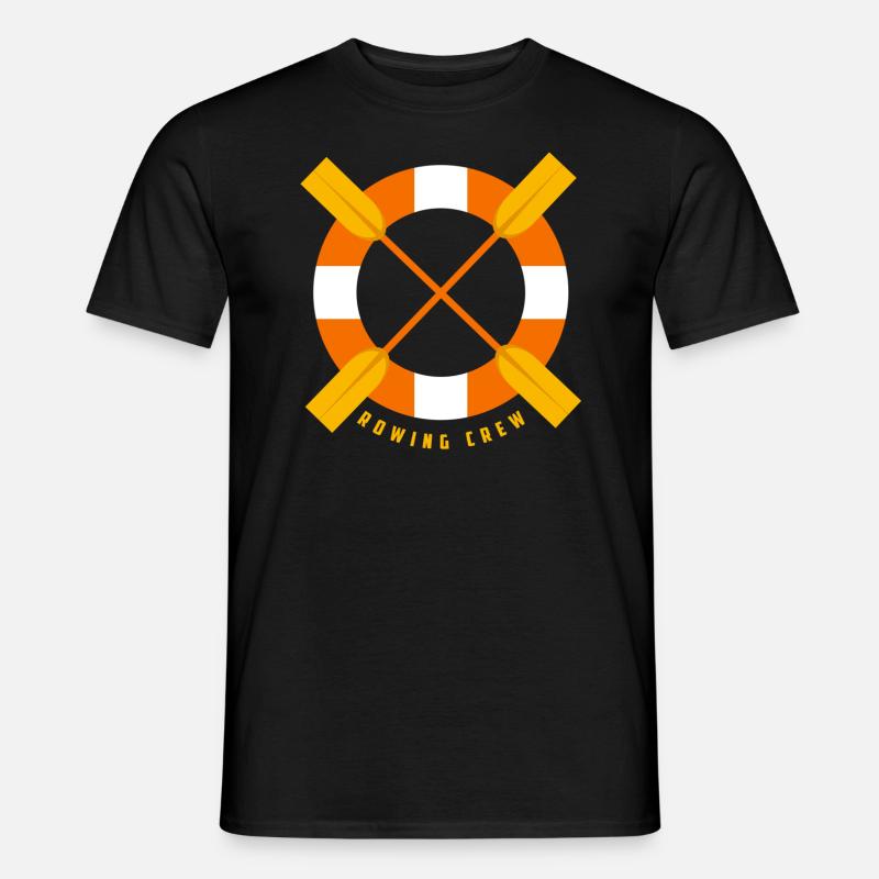 rowing crew rudern - Männer T-Shirt - Schwarz