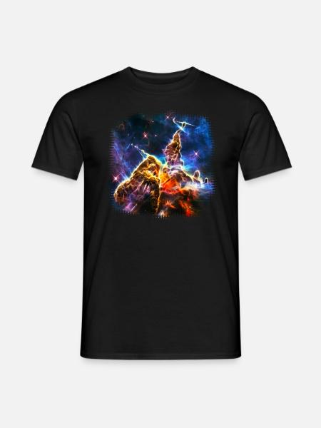Mystic Mountain, Carina Nebula, Space, Galaxy, - T-shirt homme - noir
