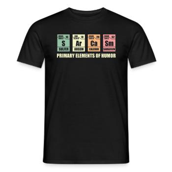 Sarcasm - Men's T-Shirt - black - Front - AI Model Male 178 light (178cm)