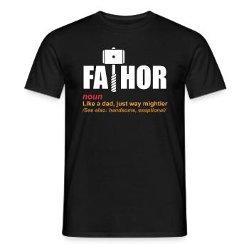 Père - T-shirt homme - noir - Devant - AI Model Male 178 light (178cm)