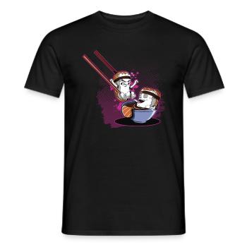 Sushi Reis Lachs Japan - Männer T-Shirt - Schwarz - Vorne - AI Model Male 178 light (178cm)