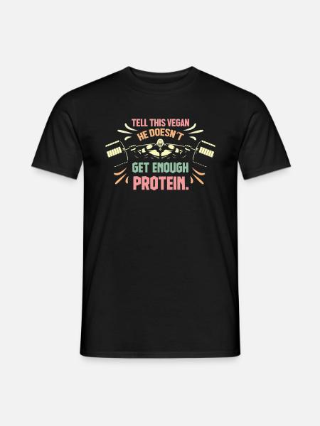 Vegan Vegan Fitness Bodybuilding - Men's T-Shirt - black