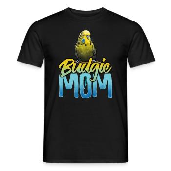 Budgie maman maman maman maman - T-shirt homme - noir - Devant - AI Model Male 178 light (178cm)