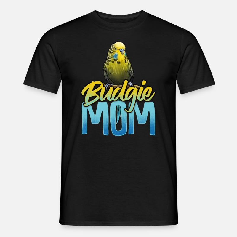 Wellensittich Mama Mutter Mutti - Männer T-Shirt - Schwarz