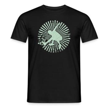 cadeau ultime de golf disc disque frisbee - T-shirt homme - noir - Devant - AI Model Male 178 light (178cm)