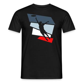 frisbee ultimate frisbee - Männer T-Shirt - Schwarz - Vorne - AI Model Male 178 light (178cm)