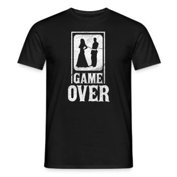 JGA Game over - Men's T-Shirt - black - Front - AI Model Male 178 light (178cm)