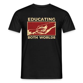 Dog trainer education - Men's T-Shirt - black - Front - AI Model Male 178 light (178cm)