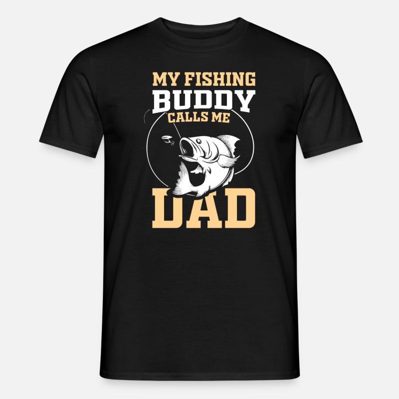 Fishing Buddys - Geschenkidee - Männer T-Shirt - Schwarz