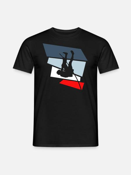 pole vault - Men's T-Shirt - black