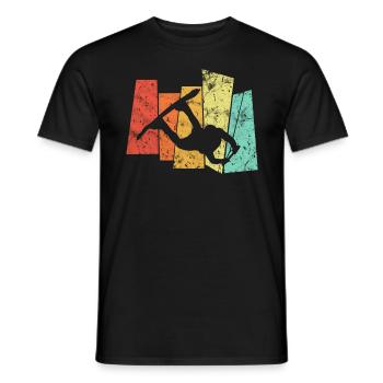 Wakeboard Premium Sport - Männer T-Shirt - Schwarz - Vorne - AI Model Male 178 light (178cm)