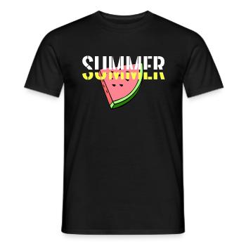 Melon d'été - T-shirt homme - noir - Devant - AI Model Male 178 light (178cm)