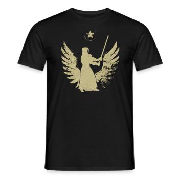 kendo - Men's T-Shirt - black - Front - AI Model Male 178 light (178cm)