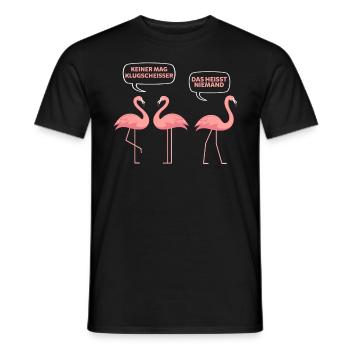 Chemise rigolote Flamingo - T-shirt homme - noir - Devant - AI Model Male 178 light (178cm)