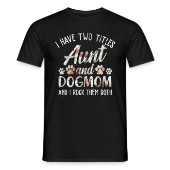 Tante - Männer T-Shirt - Schwarz - Vorne - AI Model Male 178 light (178cm)