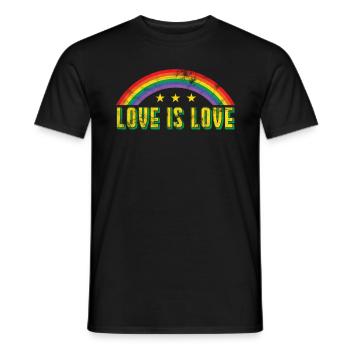 LGBT homosexuality - Men's T-Shirt - black - Front - AI Model Male 178 light (178cm)