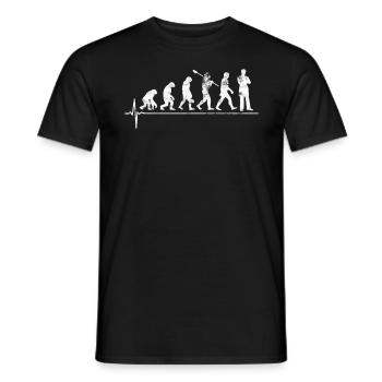 Nurse Doctor Evolution - Men's T-Shirt - black - Front - AI Model Male 178 light (178cm)